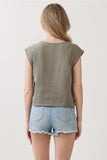 Cotton Gauze Relaxed Fit Top