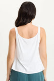 HEDLEY GAUZE/JERSEY BOX PLEAT TANK