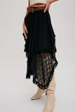 Lace Tier Midi Skirt - Wild Skyes