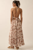Floral Tiered-Ruffle Woven Maxi Dress