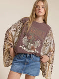 Rock N Roll 1978 Vintage Graphic Kantha Top