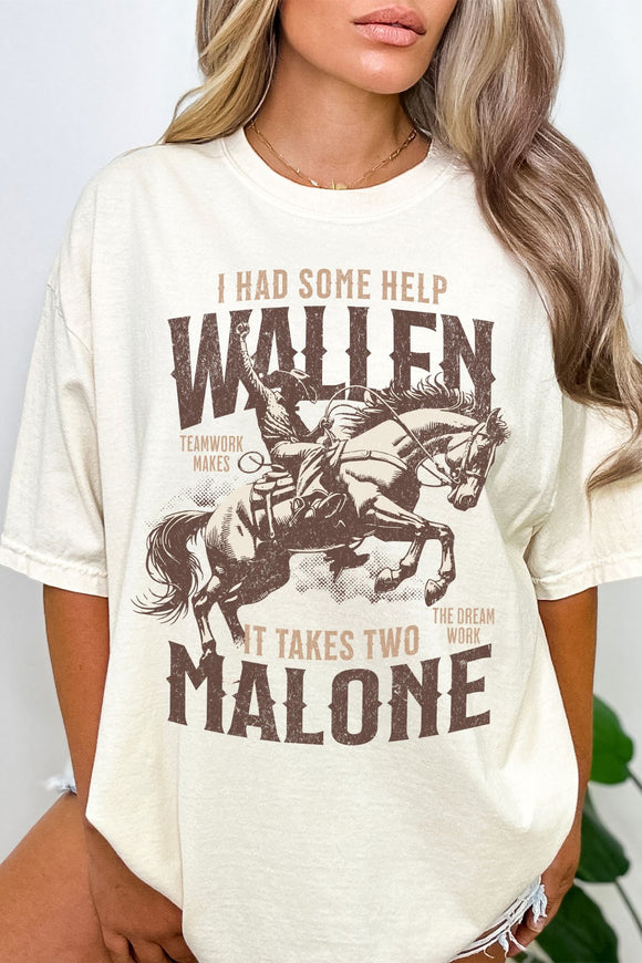 Wallen and Malone Cowboy Country Comfort Color Tee