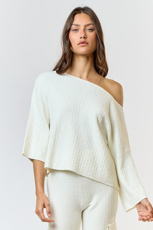 Boat Neck Sweater Top