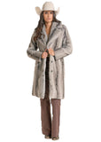 LONG FAUX FUR COAT DW92C09321