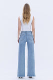 High Rise Full Length Wide Jeans