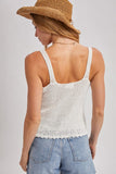 V-neck Strap Knit Tank Top