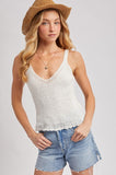V-neck Strap Knit Tank Top