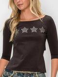 Studded Star Top