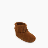 Infant's Back Flap Bootie Brown
