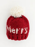 Merry Hand Knit Beanie Hat