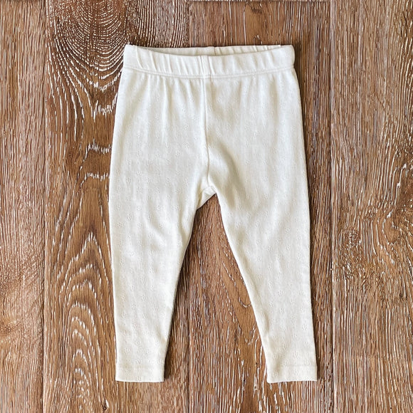 Pointelle Knit Baby Leggings Pants (Organic Cotton)