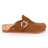 Women's Buckle Clog Brown