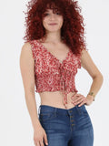 Scrunch Crop Top - Wild Skyes
