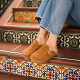 Women's Buckle Clog Brown
