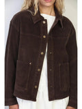 Garment Washed Corduroy Chore Jacket