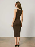 Scoop Neck Ribbed Maxi Dress - Wild Skyes