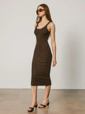 Scoop Neck Ribbed Maxi Dress - Wild Skyes