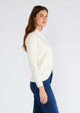 Long Sleeve Twist Front Pullover Sweater