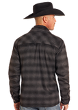 PLAID FULL ZIP SHIRT JACKET