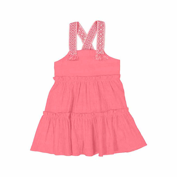 Girl Applique Strap Dress