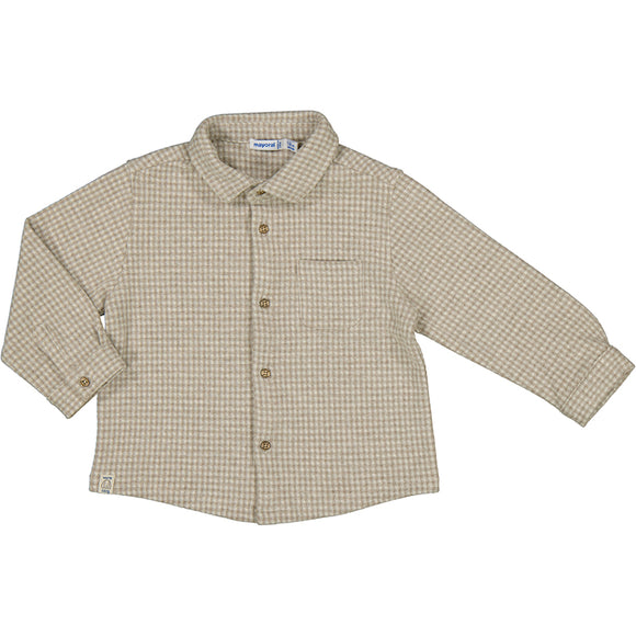 Latte Jacquard Overshirt