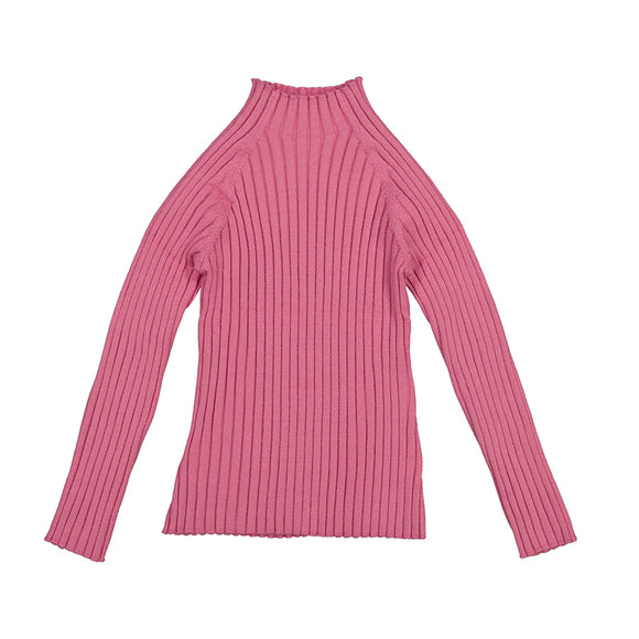 Rib Mock Neck Sweater