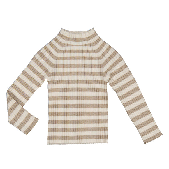 Rib Mock Neck Sweater