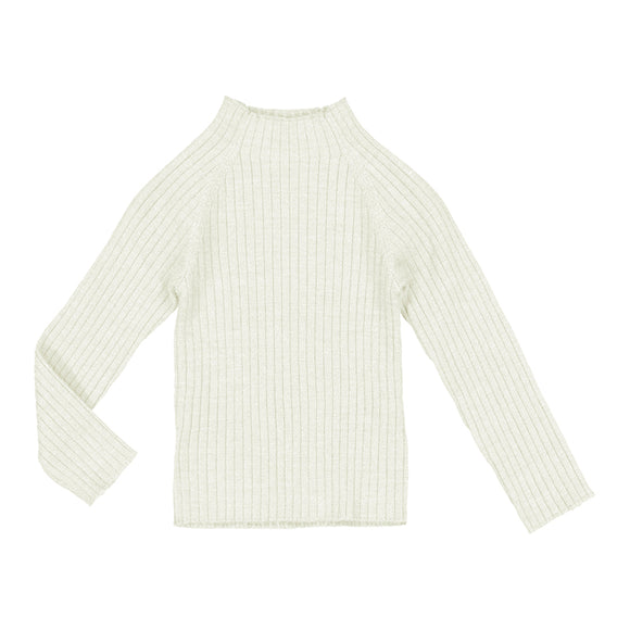 Rib Mock Neck Sweater