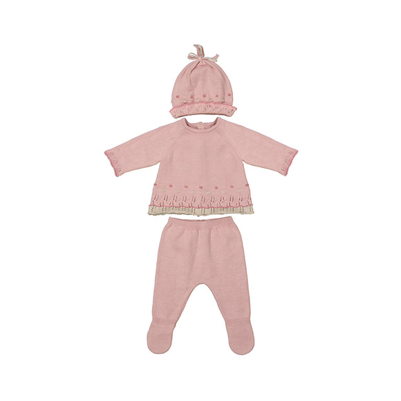 Sugar Pink Leg warmer w/hat set