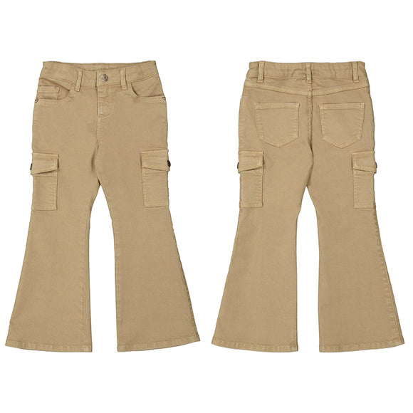 Flared cargo pants