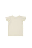 Pima Cotton Giselle Top - Parchment