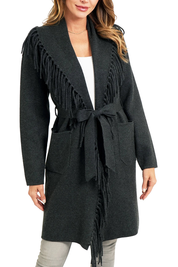 Caroline Coat Charcoal