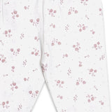 Delicate Floral Jersey Baby Girl Leggings (Organic Cotton)