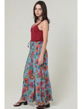 Printed Wide Leg Pants