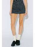 Polka Dot Knit Micro Mini Skort - Wild Skyes