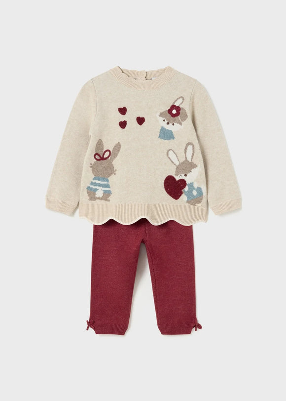 Baby Knit Pants and Sweater Set