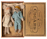 Mum and dad mice in cigarbox - Wild Skyes