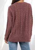 Cozy V Neck Pullover Sweater