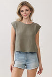 Cotton Gauze Relaxed Fit Top