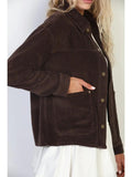 Garment Washed Corduroy Chore Jacket