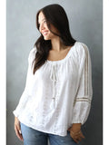Eyelet Embroidered Blouse