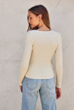 V Neck Fitted Light Sweater