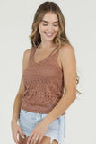 Open Knit Tank Top