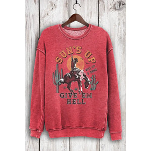 Sun S Up Cowboy Mineral Sweatshirts