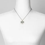 Wisdom Within 16-18" Small Patina Dragonfly With Hoops Simple Necklace