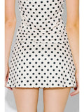 Polka Dot Knit Micro Mini Skort - Wild Skyes