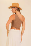 Trailblazer Asymmetrical Denim Corset Top