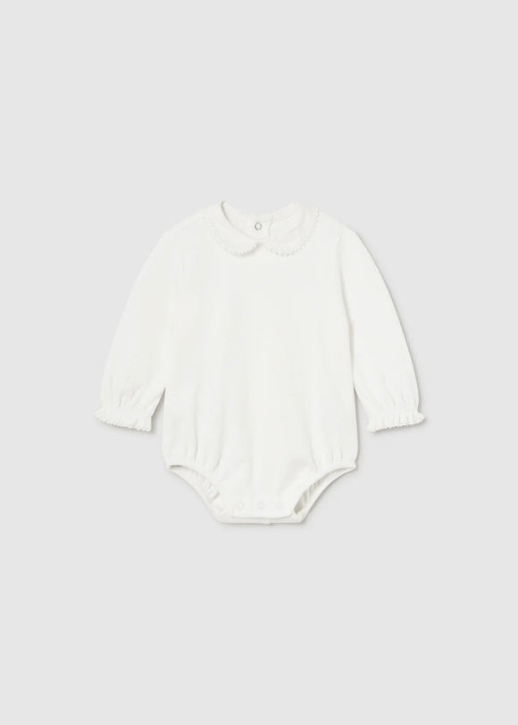 Newborn Ruffle Collar Bodysuit