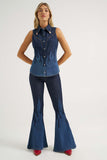 Wrangler® X Lainey Wilson Western Shirt - Dark Denim