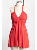 Solid Halter Neck Romper